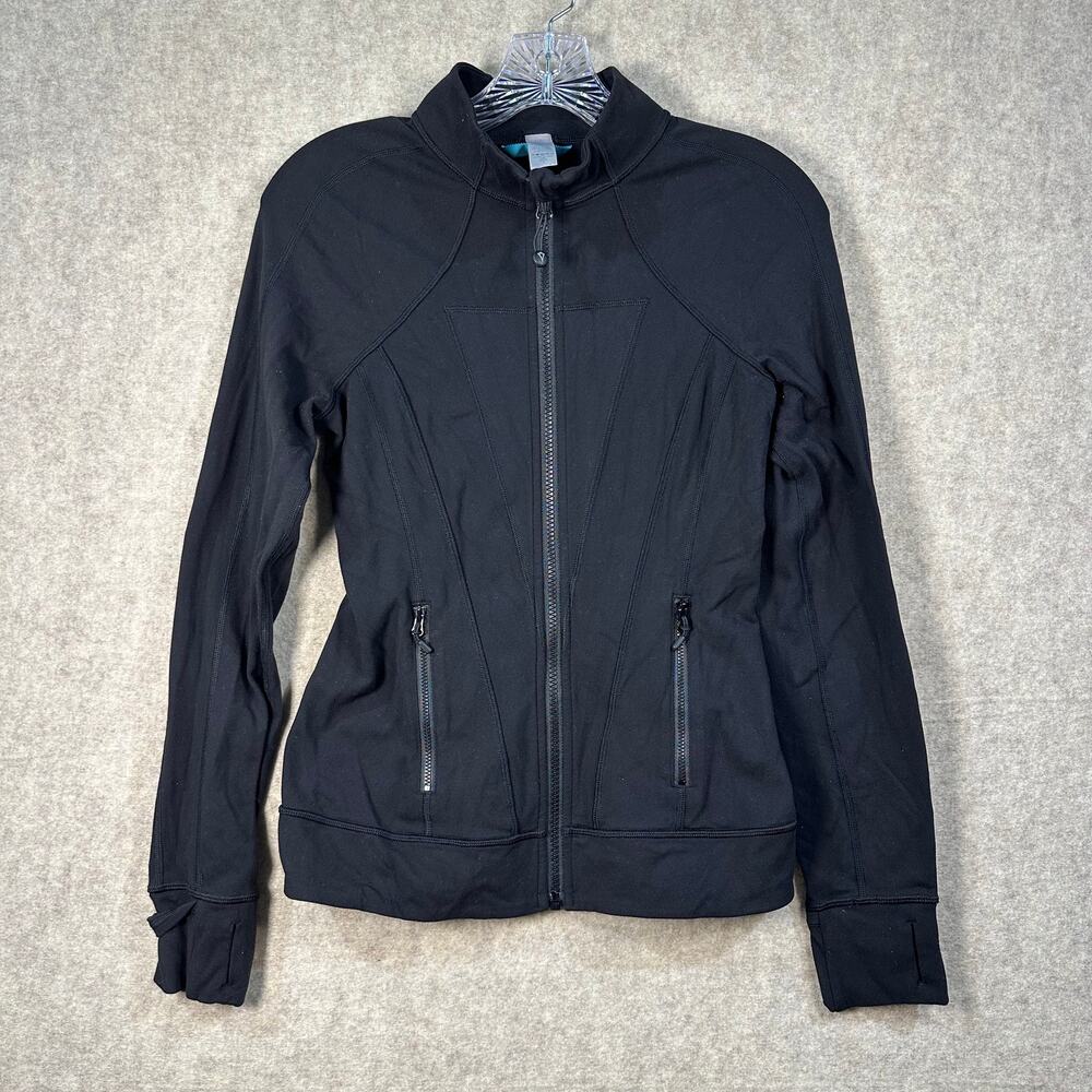 Ivivva by Lululemon Perfect Your Practice Full Zip Jacket Black Girls Size 14